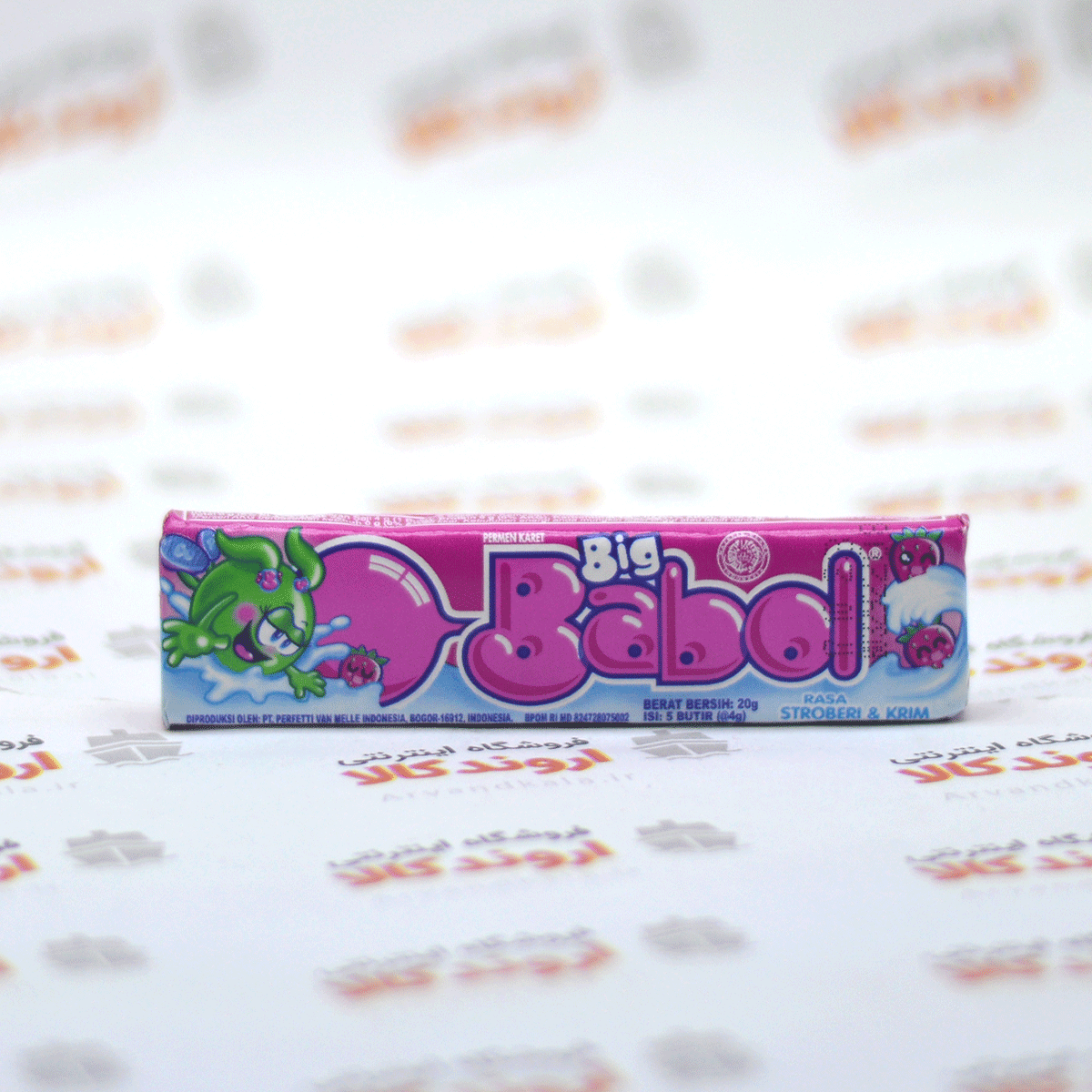 آدامس بیگ بابل Big Babol مدل Stroberi & krim