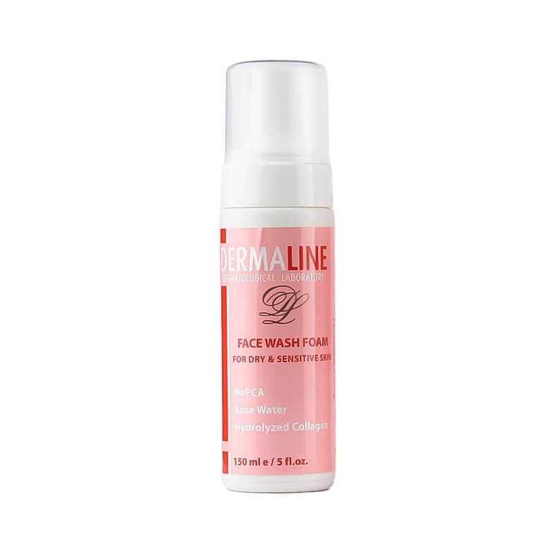 فوم شستشو پوست خشک درمالاین 150ml