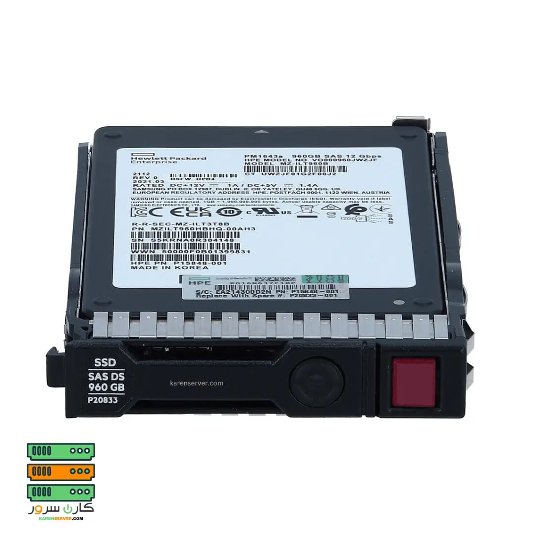 هارد سرور اچ پی ای مدل HPE 480GB 6G SATA SSD — تصویر ۸