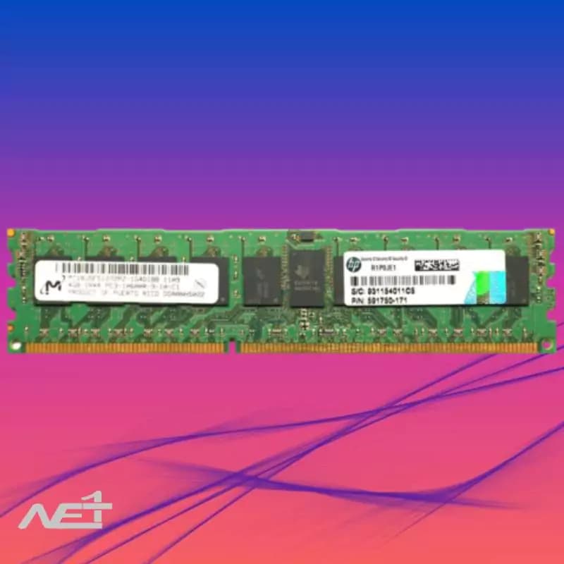 رم سرور اچ پی ای مدل HPE 4GB PC3 12800R