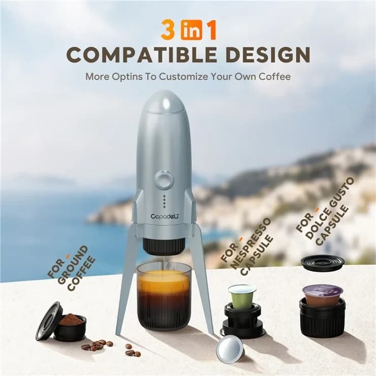 قهوه ساز شارژی کاپادلی مدل ME2409 — تصویر ۶