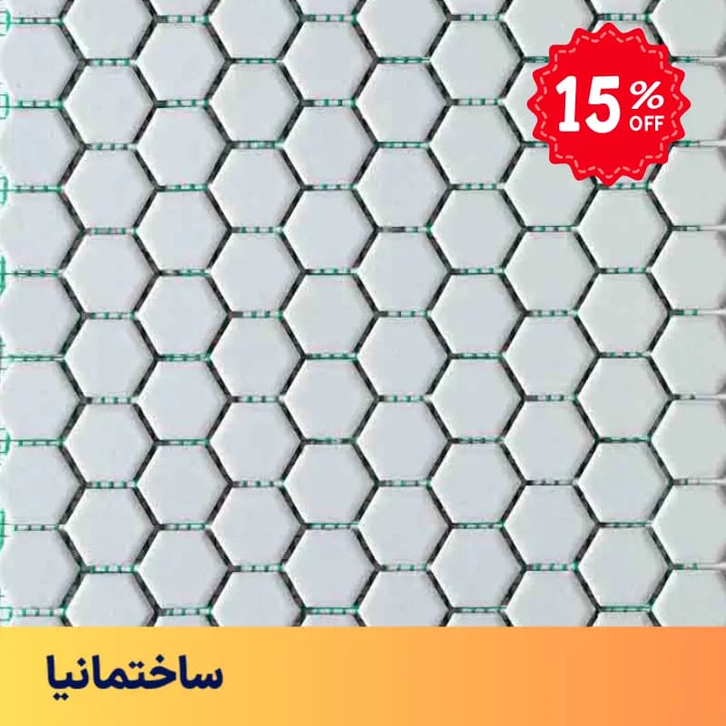 کاشی استخری ۶ گوش سفید سرامیک البرز مدل SG-WH1 – پرسلان براق ضدآب — تصویر ۵