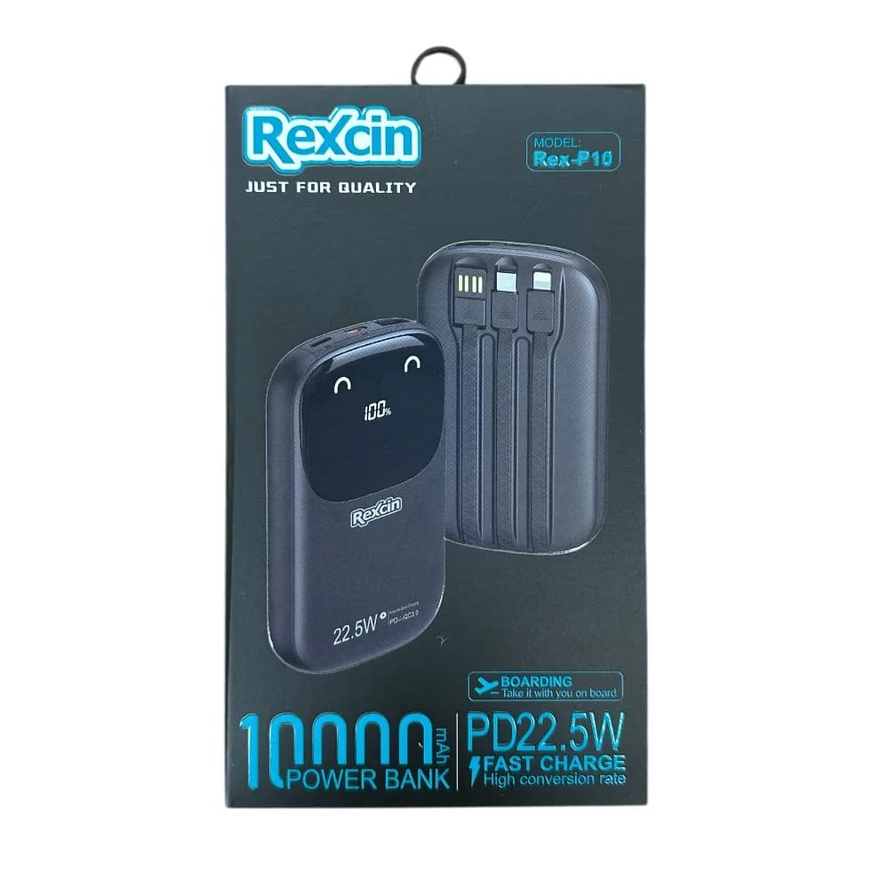 پاوربانک رکسین مدل REX-P10 ظرفیت 10000 میلی آمپرساعت — تصویر ۷