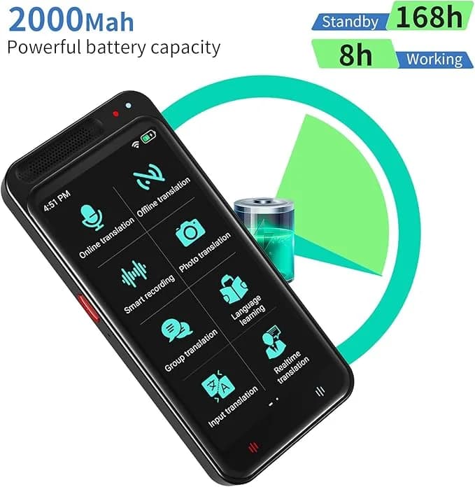 دستگاه مترجم صوتی هوشمند Z6 با پشتیبانی از 138 زبان — تصویر ۱۲