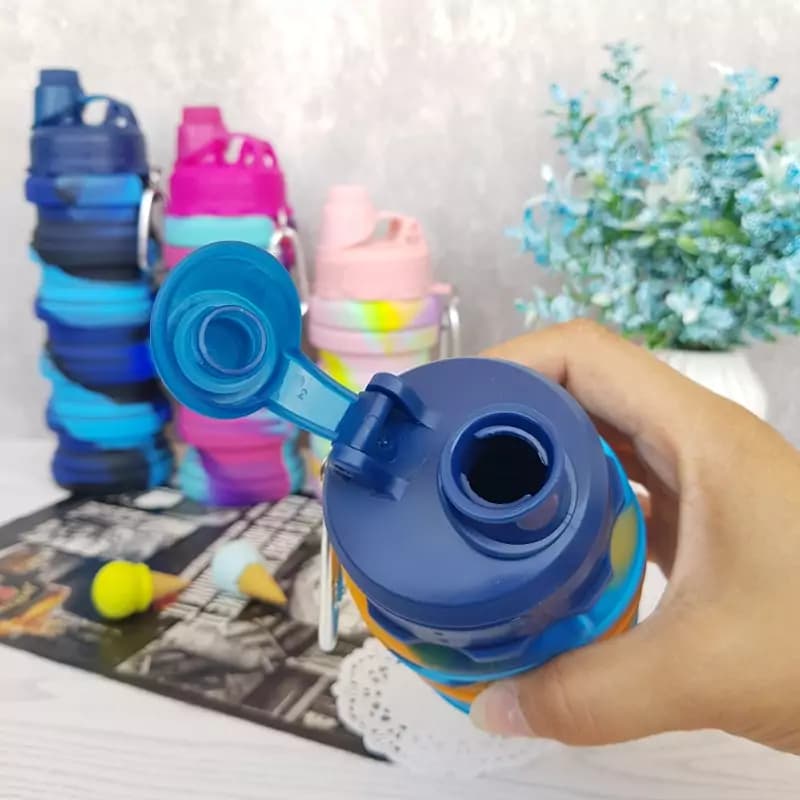 قمقمه سیلیکونی تاشو آبرنگی کد 33526 — تصویر ۹