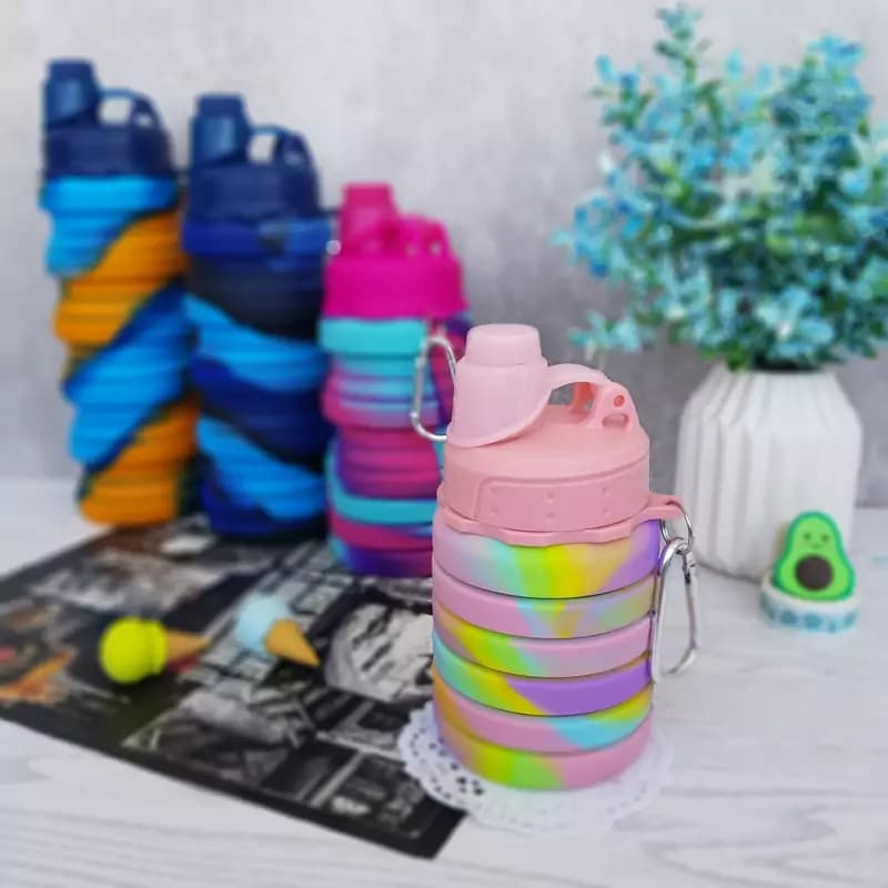 قمقمه سیلیکونی تاشو آبرنگی کد 33526 — تصویر ۵