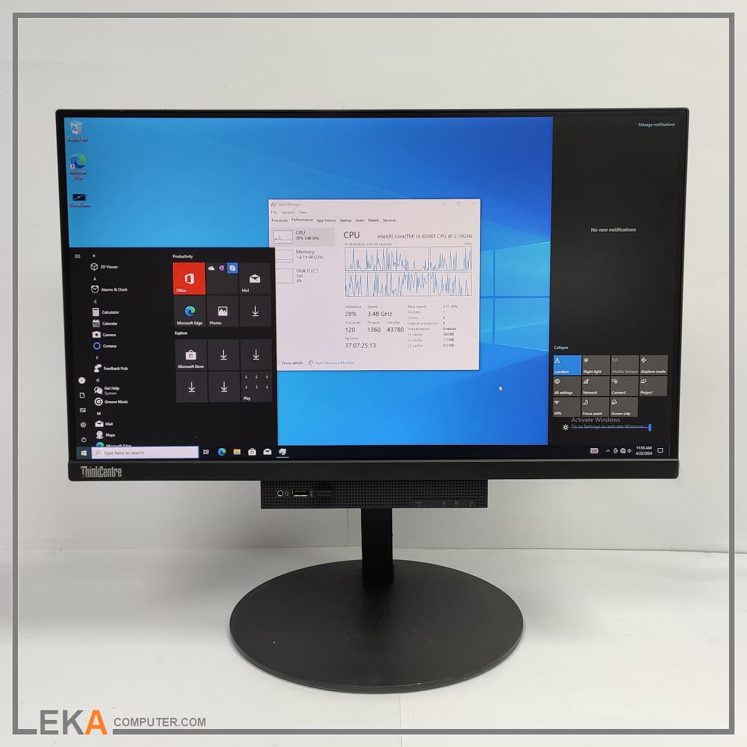 آل این وان 22 اینچ Lenovo ThinkCentre TI022D فریم لس — تصویر ۳