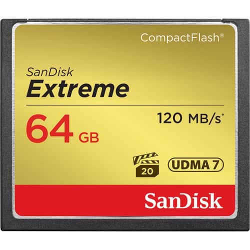 کارت حافظه سن دیسک SanDisk CF 64GB Extreme 800X 120mb