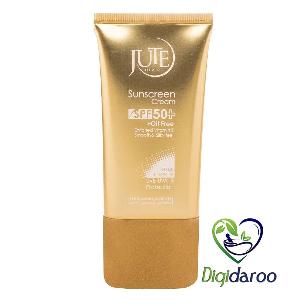 کرم ضدآفتاب SPF50 پوست چرب ژوت بژ روشن — تصویر ۴