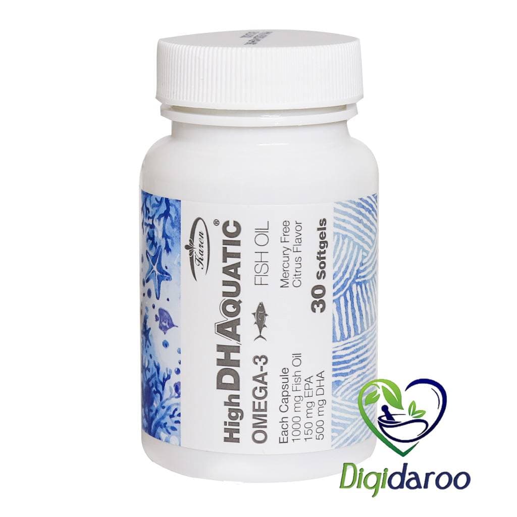 کپسول روغن ماهی حاوی دی اچ ای (DHA) بالا آکواتیک کارن 30 عددی