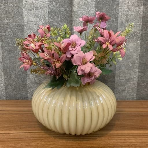 گلدان شیشه ای جدید کرم مدل نوا — تصویر ۳