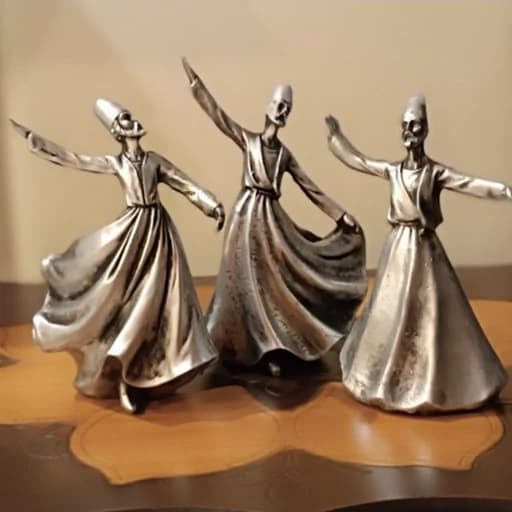 مجسمه 3 تکه رقص سماع