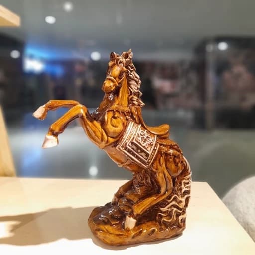 دکوری اسب ثروت چوبی