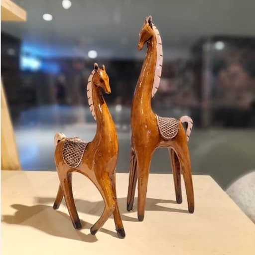 دکوری زرافه چوبی — تصویر ۲