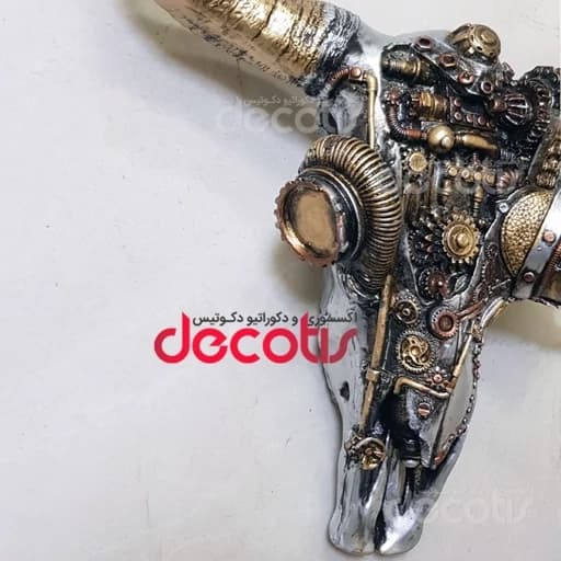 دیوارکوب جمجمه گاو رباتیک — تصویر ۳