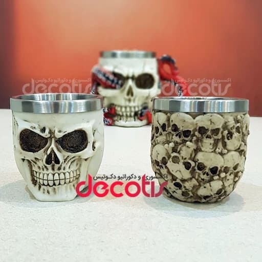 شات قهوه و اسپرسو مدل جمجمه (تک آیتم) — تصویر ۲