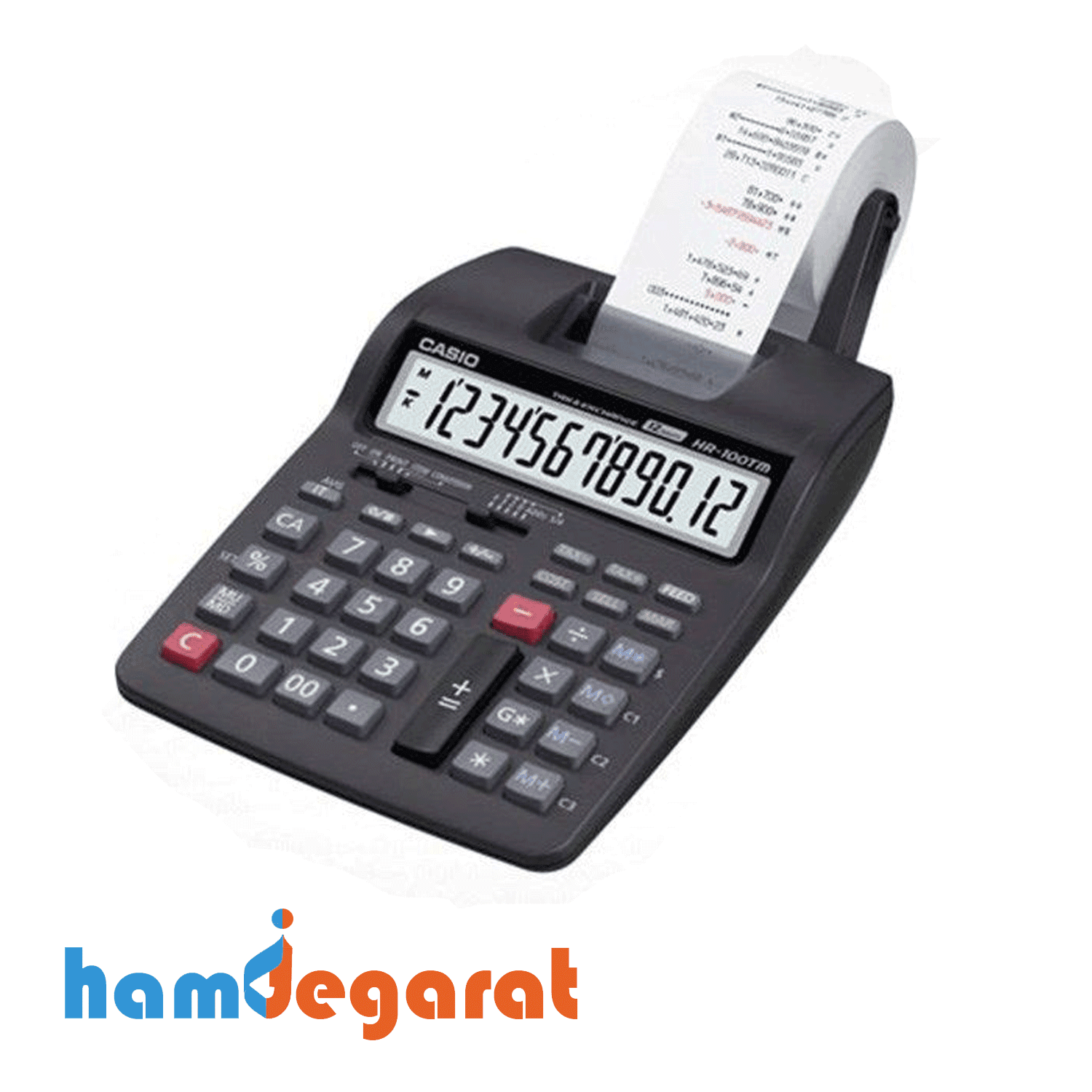 ماشین حساب Casio HR-100TM-BK مشکی