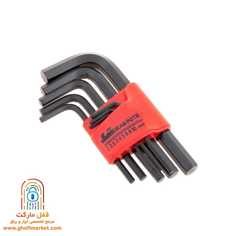 ست 8 عددی آچار آلن ایران پتک مدل SL 5110 — تصویر ۵