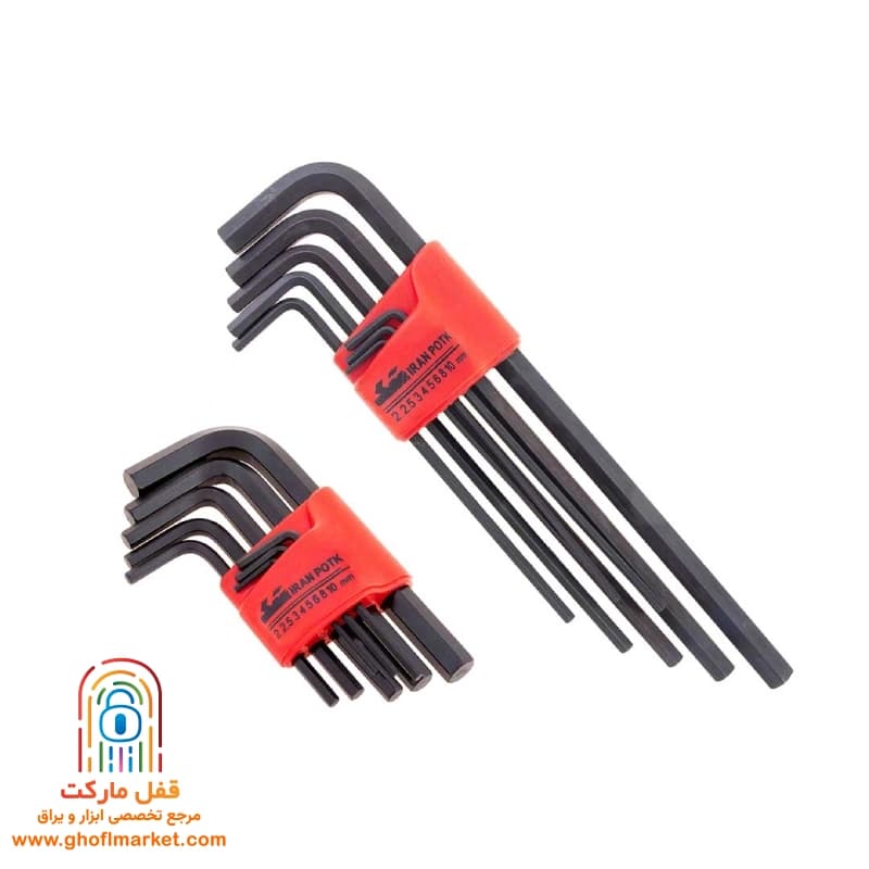 ست 8 عددی آچار آلن ایران پتک مدل SL 5110 — تصویر ۳