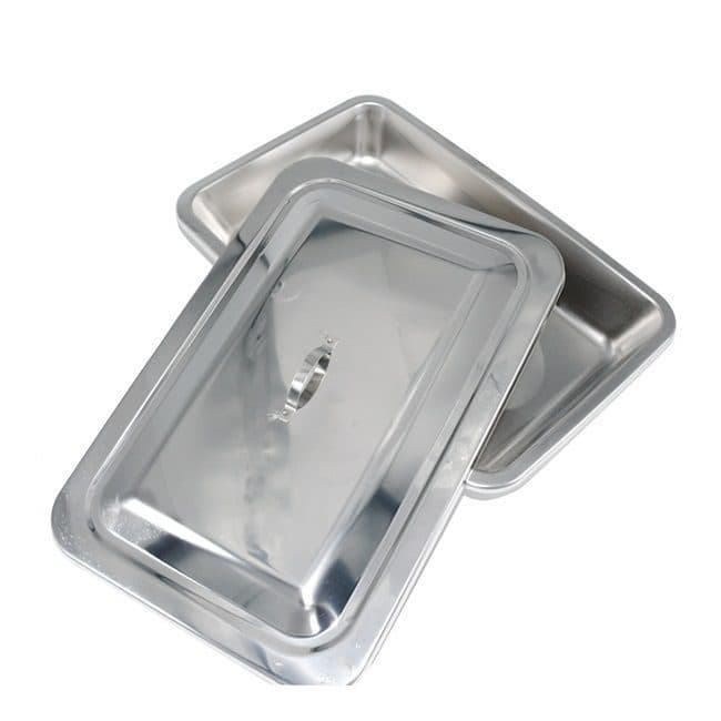 دیش درب دار استیل سایز کوچک سایز 23*13