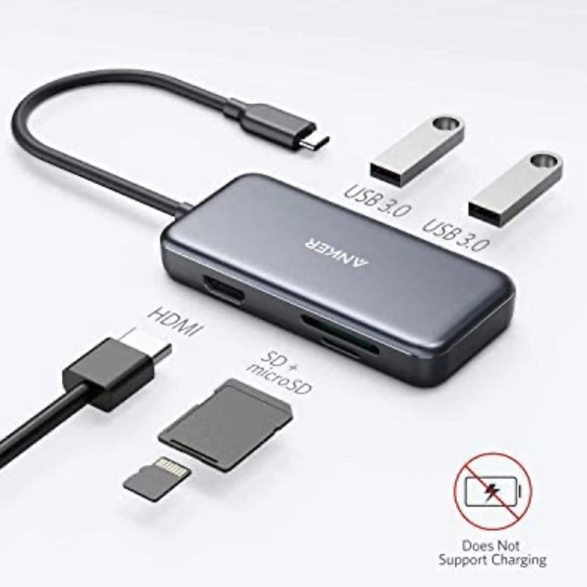 هاب 5 پورت USB-C انکر مدل A8334 — تصویر ۵