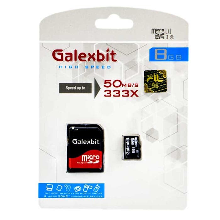 مموری میکرو Galexbit 333X U1 50MB/S 8G — تصویر ۳