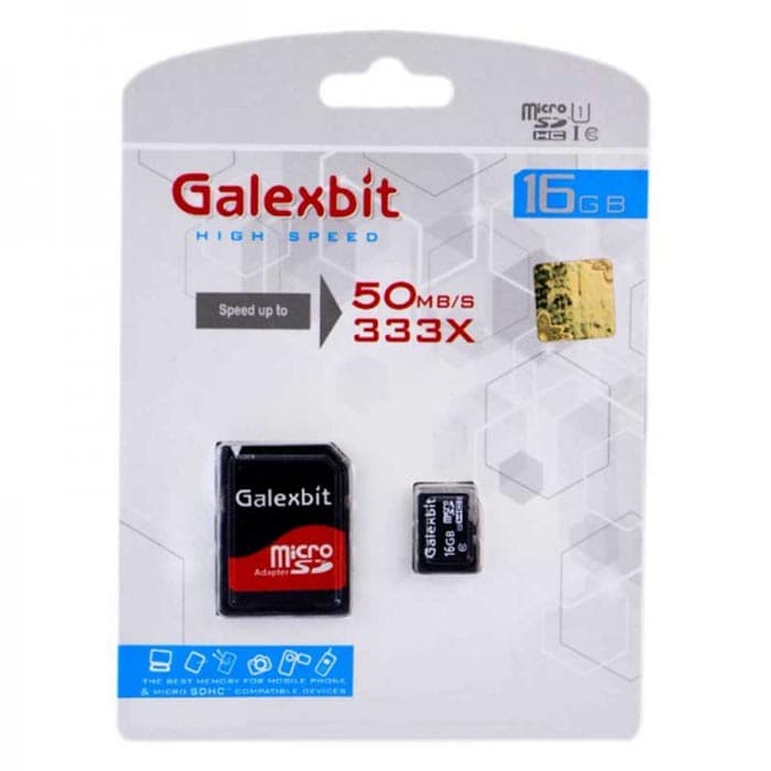 مموری میکرو گلکسبیت Galexbit 333X U1 50MB/S 16GB — تصویر ۳