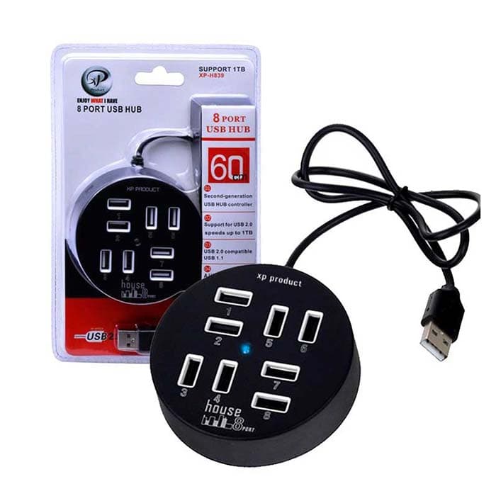 هاب 8 پورت USB 2.0 اکس پی XP-H839 — تصویر ۲