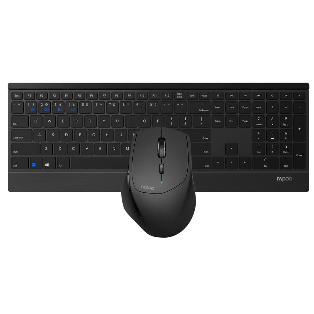 ماوس و کیبورد بی سیم رپو Rapoo 9500M Multi-mode Wireless Desktop — تصویر ۲
