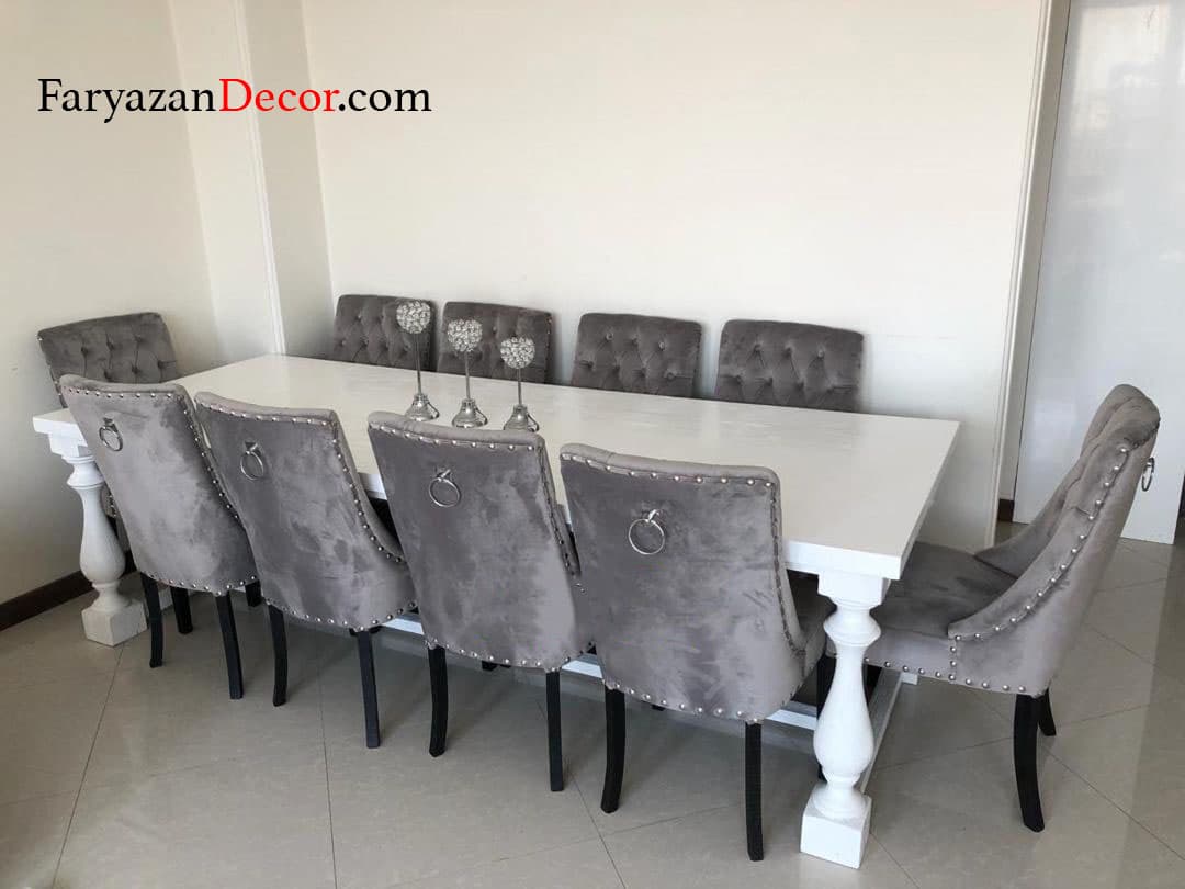 میز ناهار خوری فریازان دکور مدل پایه ستونی