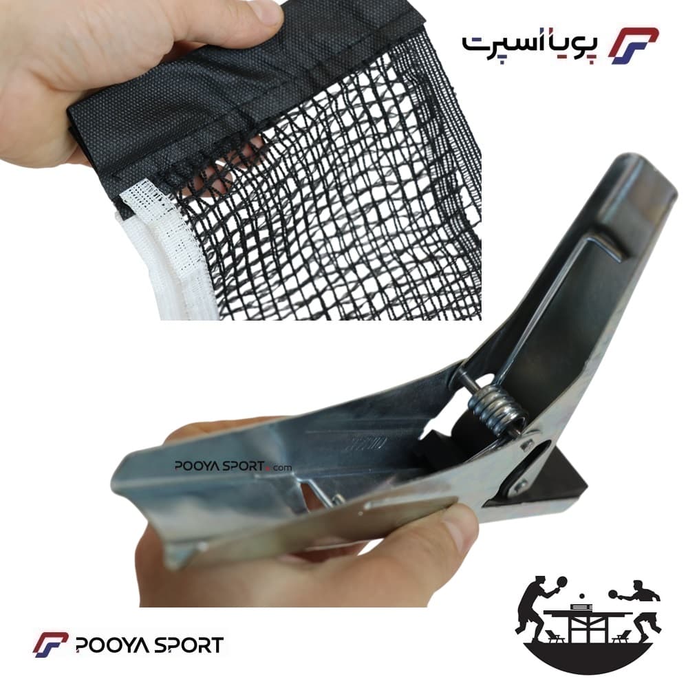 تور و گیره میز پینگ پنگ Ping Pong مدل انبری (ست کامل)