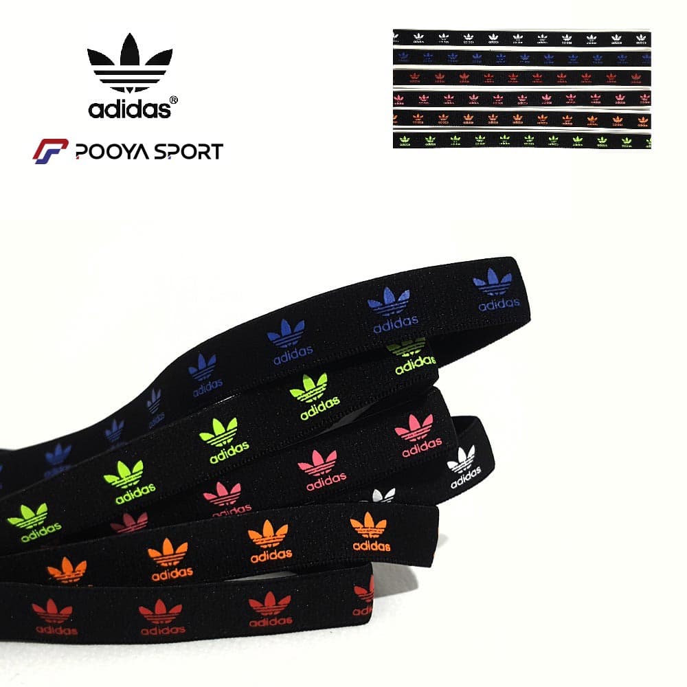 تل مو ورزشی کشی طرح گل آدیداس adidas ترمز دار (جدید)