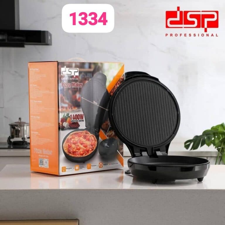 پیتزا میکر دی اس پی مدل DSP 1334 | پیتزا ساز حرفه‌ای 1400 وات با صفحه نچسب | ریوکالا