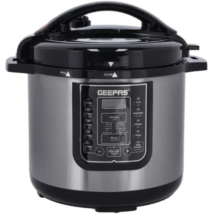 زودپز برقی جیپاس 8 لیتری GMC35029 | خرید Geepas Electric Pressure Cooker