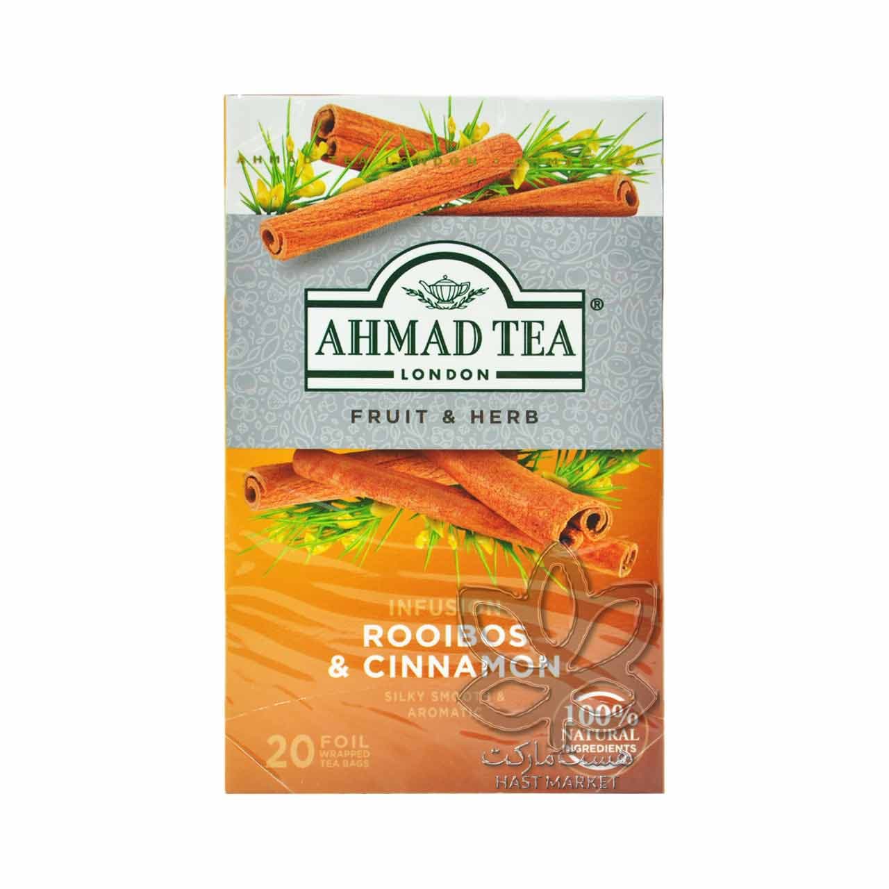 دمنوش رویبوس و دارچین ۲۰ عدد احمد – ahmad tea
