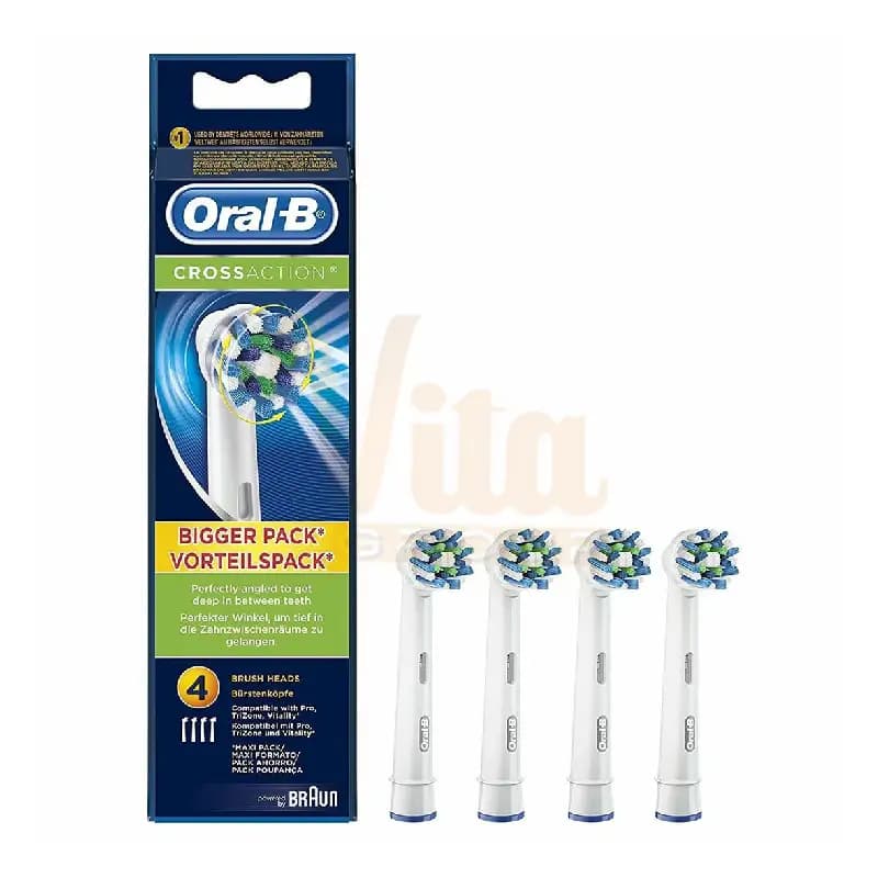 سری یدک مسواک برقی اورال بی Cross Action سفید بسته 4 عددی — تصویر ۱۰