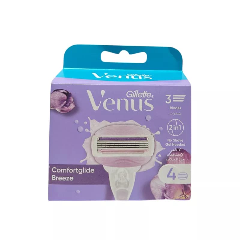تیغ یدک ونوس بریز Venus Breeze ژیلت بسته 4 عددی — تصویر ۴