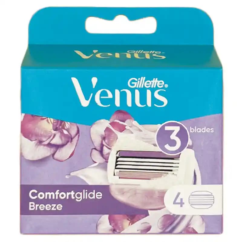 تیغ یدک ونوس بریز Venus Breeze ژیلت بسته 4 عددی — تصویر ۳