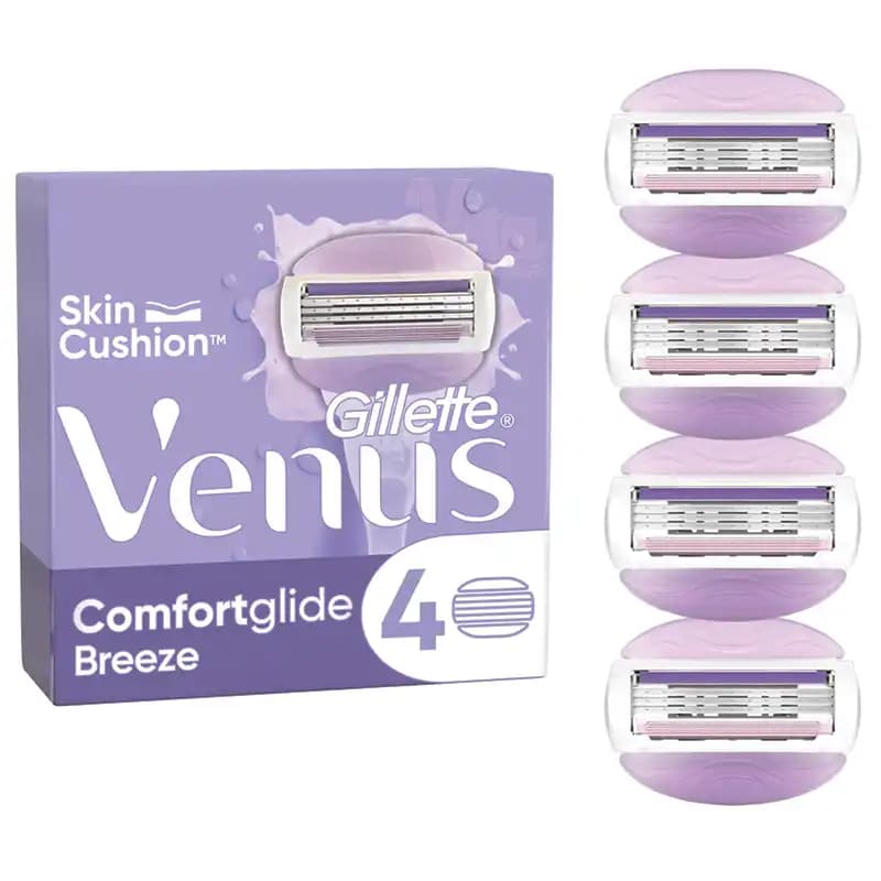 تیغ یدک ونوس بریز Venus Breeze ژیلت بسته 4 عددی — تصویر ۲