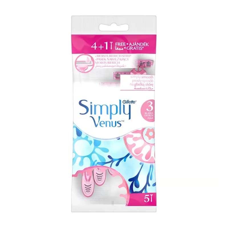 تیغ اصلاح ژیلت Venus Simply3 ونوس صورتی — تصویر ۷
