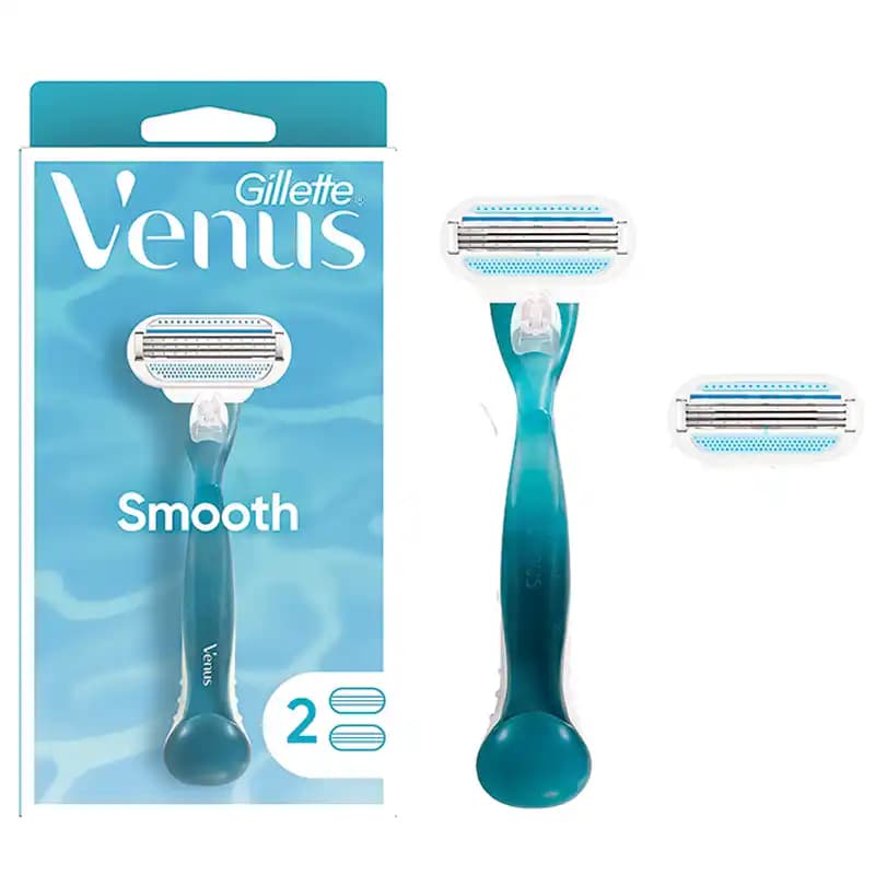 تیغ اصلاح ژیلت ونوس اسموث Venus Smooth با 2 یدک