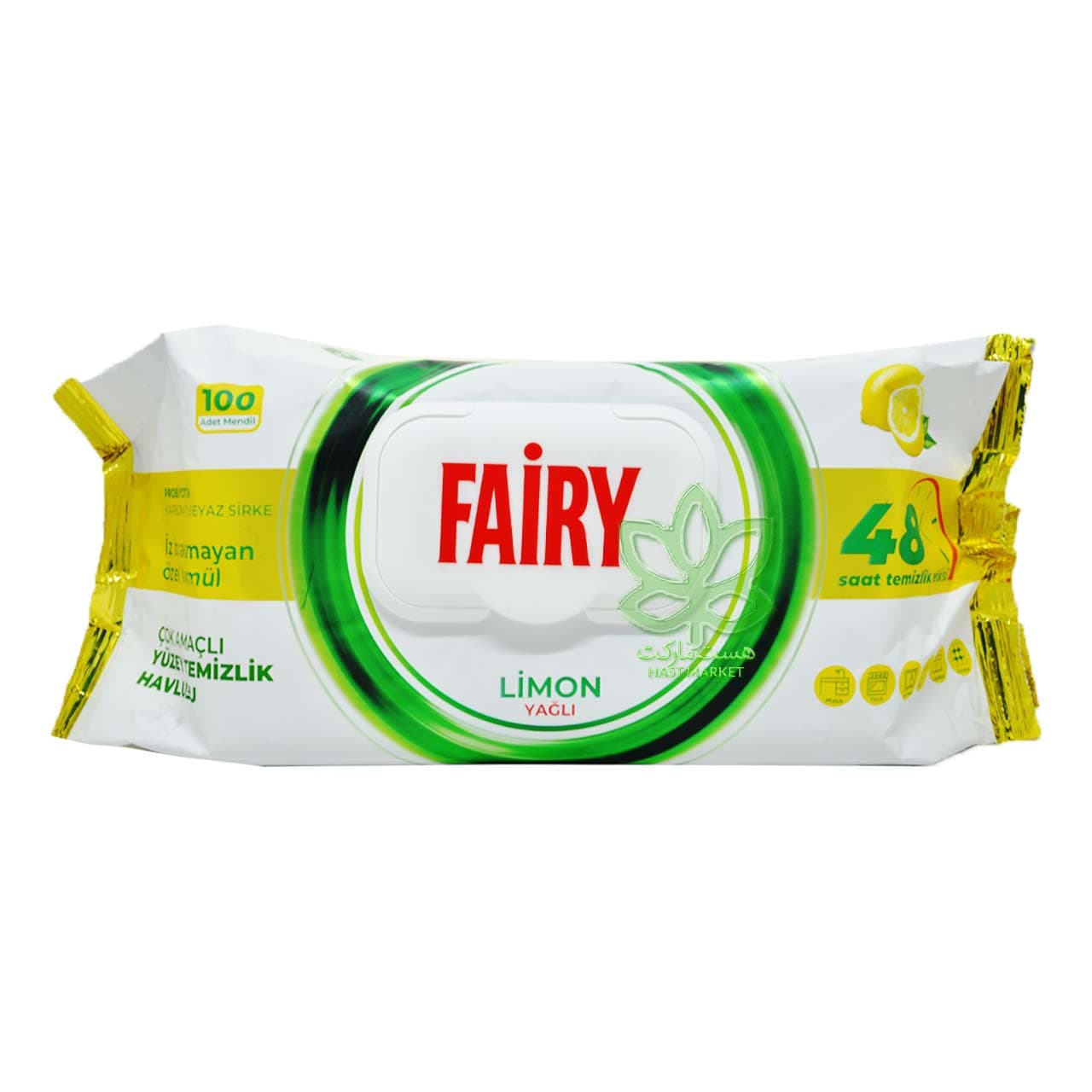 دستمال مرطوب فیری همه کاره لیمویی 100 عدد – fairy