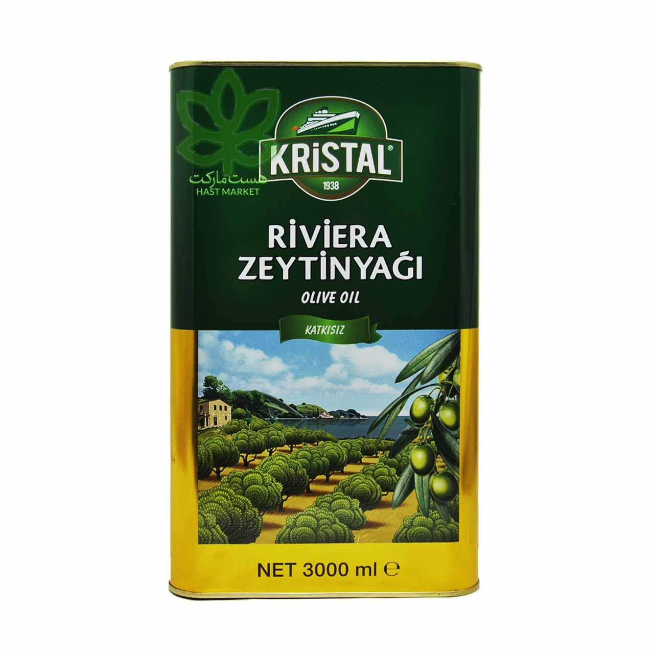 روغن زیتون کریستال اصل 3 لیتر – kristal