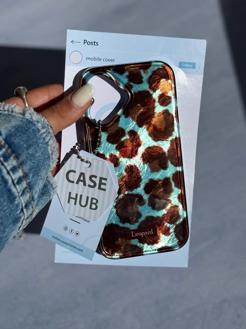قاب Aqua Leopard آیفون (کدC2088) — تصویر ۲