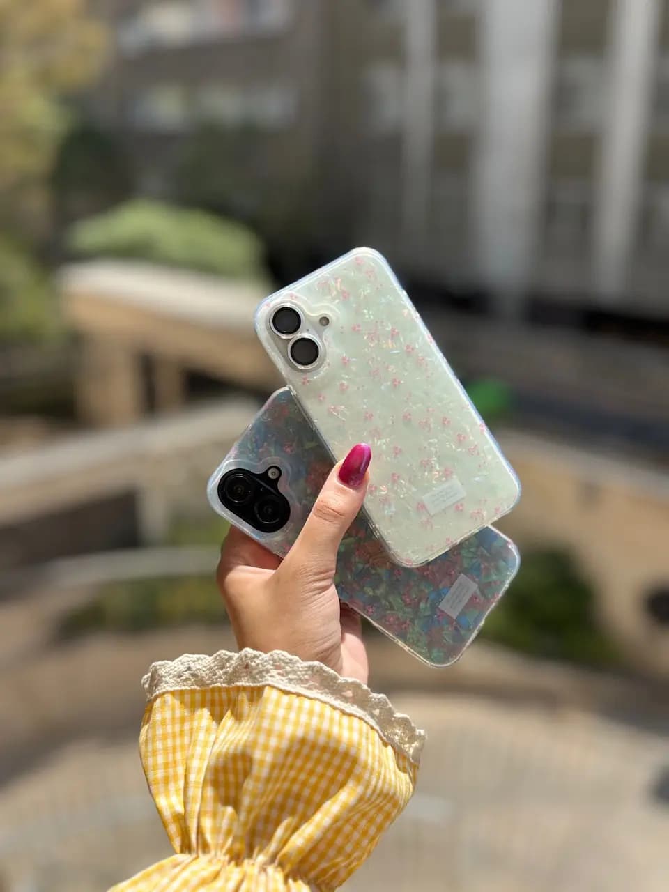 قاب يخي ريبون و گل آيفوني (کدC2058) — تصویر ۷
