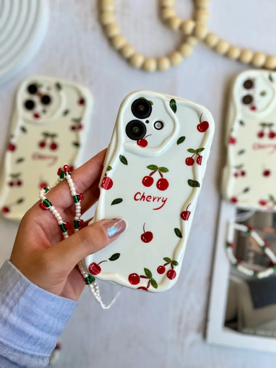 قاب Cherry با آویز آیفون ، سامسونگ ، شیائومی (کدC2044) — تصویر ۹