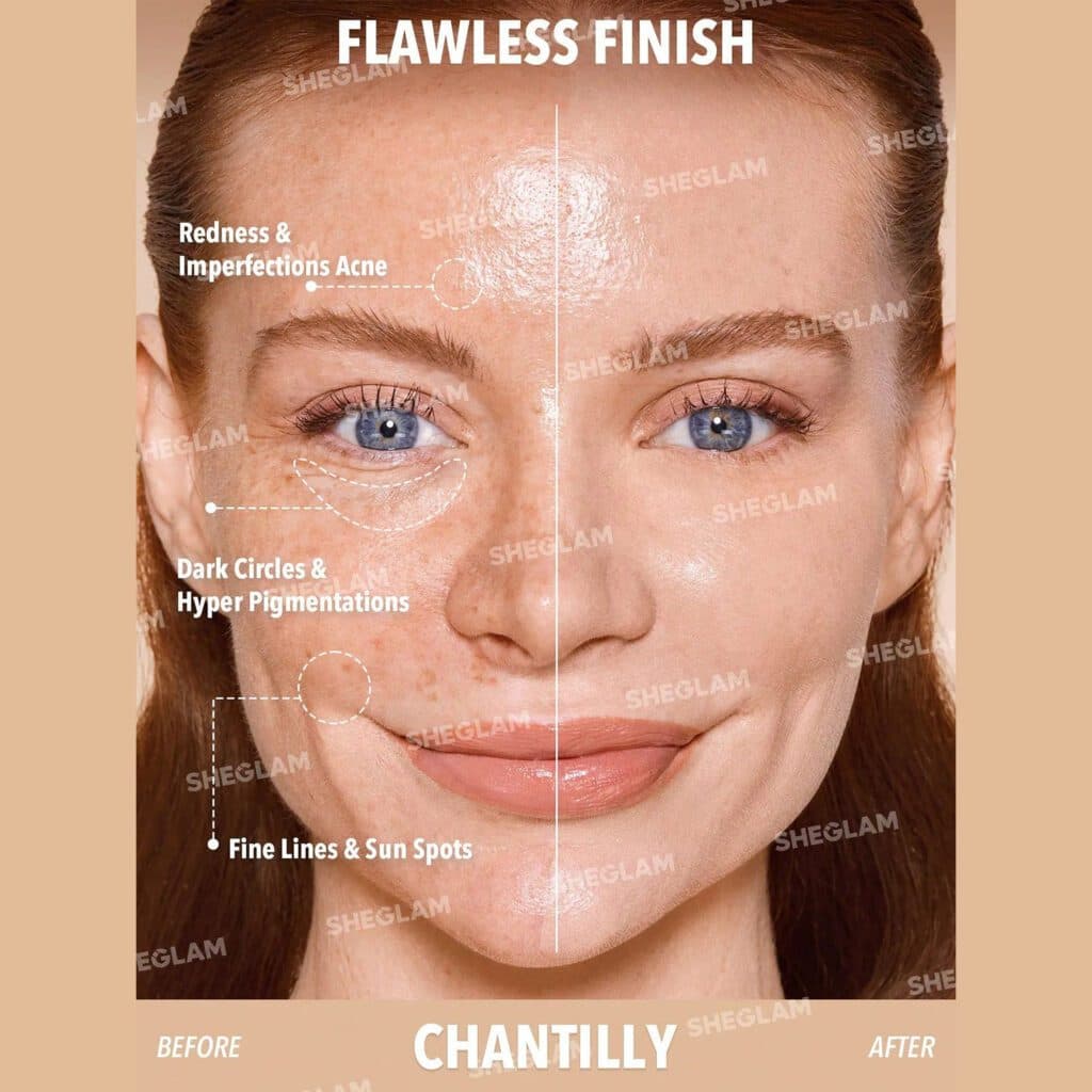 کرم پودر استیکی شیگلم مدل مغناطیسی رنگ Chantilly — تصویر ۹