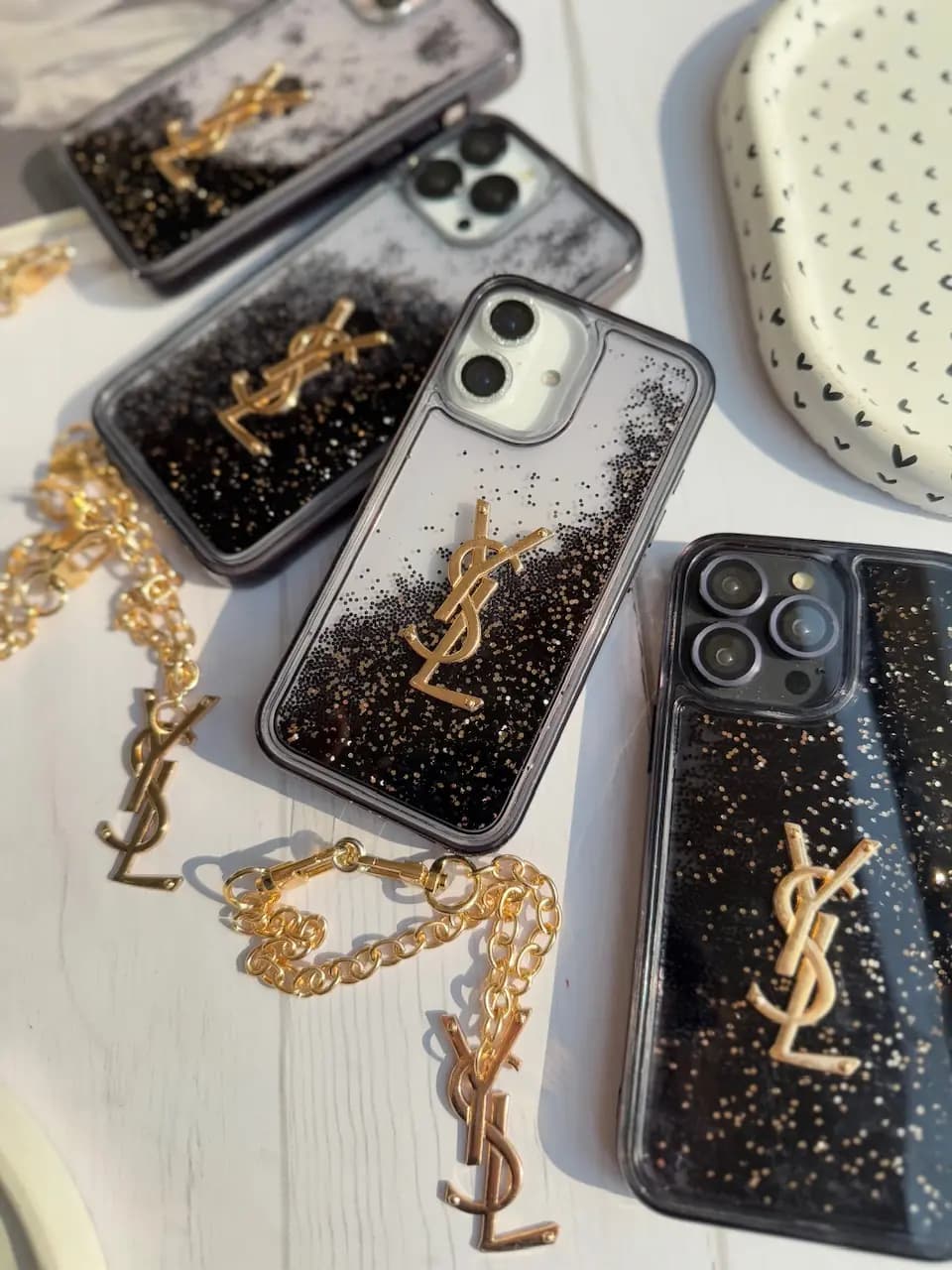 قاب Black YSL آکواریومی با آویز (کدC1936) — تصویر ۱۱