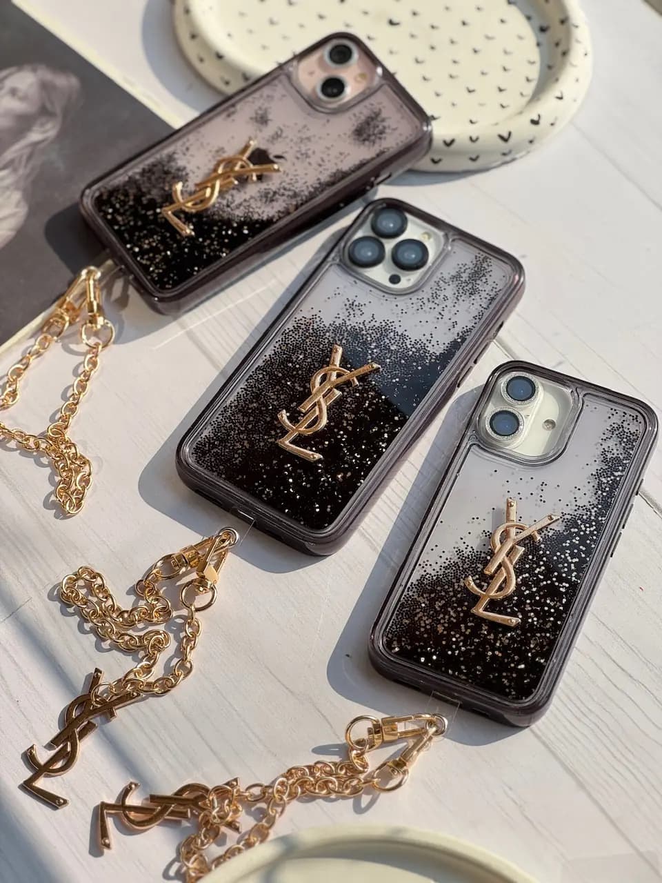 قاب Black YSL آکواریومی با آویز (کدC1936) — تصویر ۷