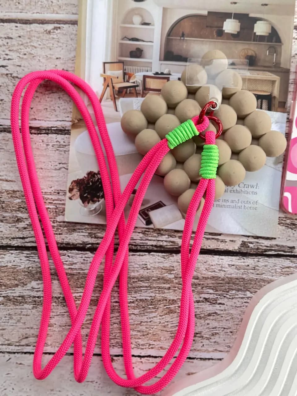 بند کنفی بلند صورتی (کدa0198) — تصویر ۵